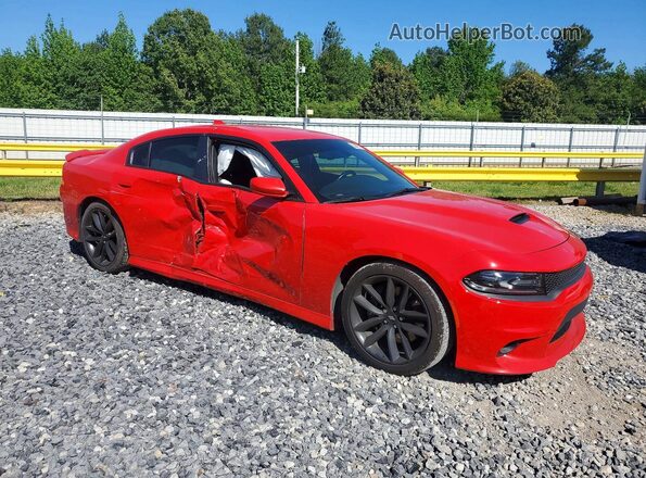 2C3CDXCT7MH684583 2021 DODGE CHARGER Red Przód prawy