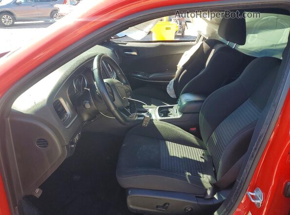 2C3CDXCT7MH684583 2021 DODGE CHARGER Red Widok wnętrza z przodu