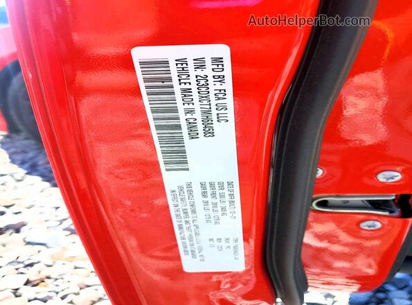 2C3CDXCT7MH684583 2021 DODGE CHARGER Red Widok komory silnika