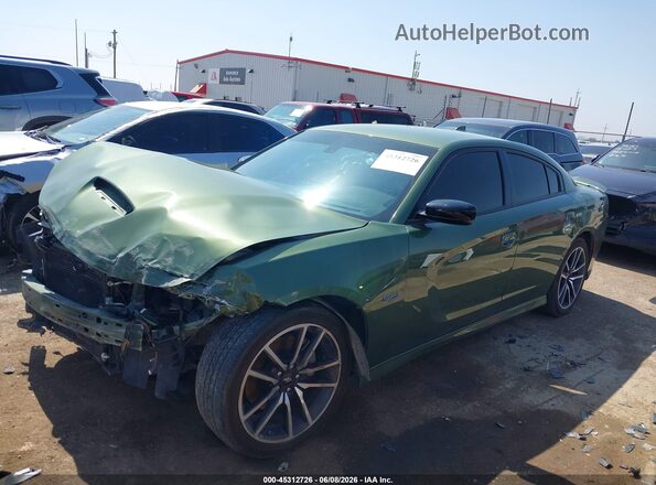 2C3CDXCT7PH604509 2023 DODGE CHARGER Green Front left