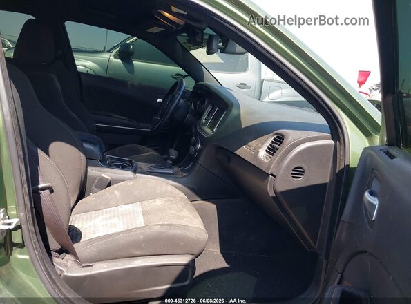 2C3CDXCT7PH604509 2023 DODGE CHARGER Green Front interior view