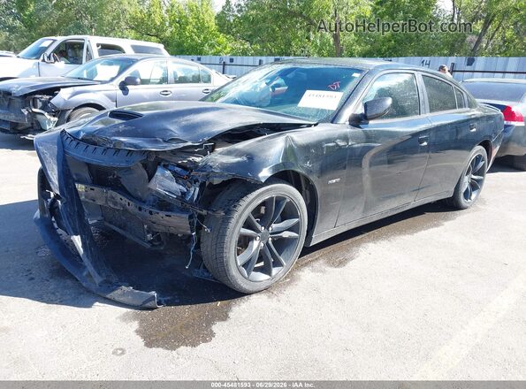2C3CDXCT8GH146589 2016 DODGE CHARGER Black Przód lewy