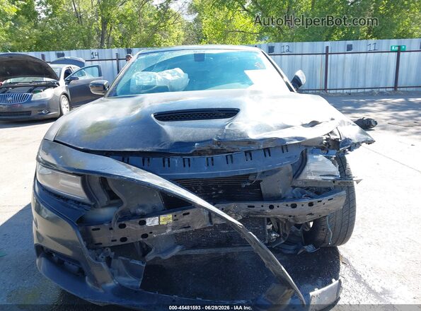 2C3CDXCT8GH146589 2016 DODGE CHARGER Black Widok wnętrza z tyłu