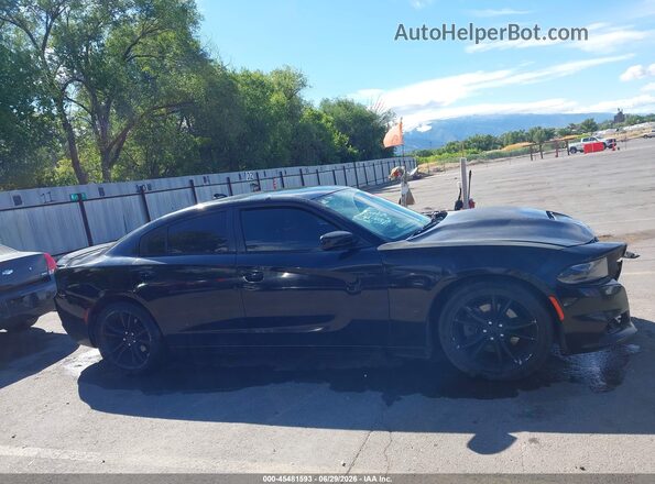 2C3CDXCT8GH146589 2016 DODGE CHARGER Black Widok wnętrza 360 stopni