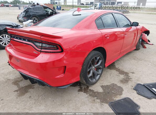 2C3CDXCT8KH539212 2019 DODGE CHARGER Red Trasero derecho