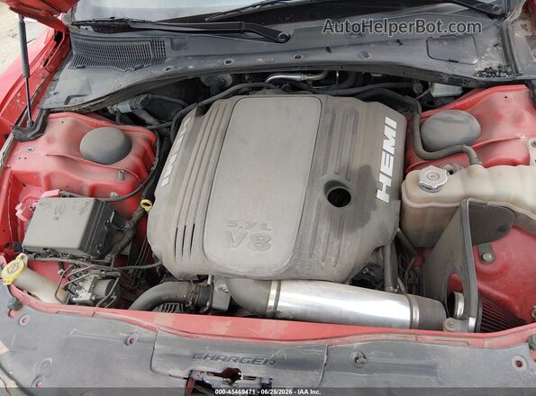2C3CDXCT8KH539212 2019 DODGE CHARGER Red Vista trasera