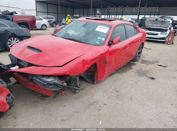 2C3CDXCT8KH539212 2019 DODGE CHARGER Red Vista tres cuartos delantera izquierda