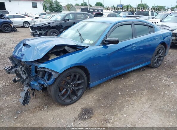 2C3CDXCT8LH153701 2020 DODGE CHARGER Light Blue წინა მარცხენა ხედი სამი მეოთხედიდან