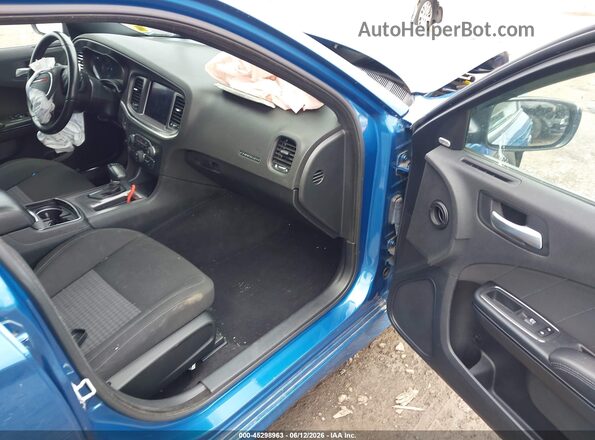 2C3CDXCT8LH153701 2020 DODGE CHARGER Light Blue წინა სალონის ხედი