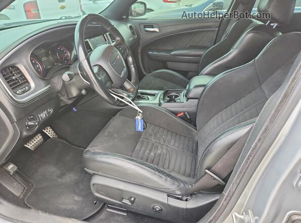 2C3CDXCT8MH636705 2021 DODGE CHARGER Silver Вид салону спереду