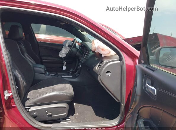 2C3CDXCT8NH261822 2022 DODGE CHARGER Maroon Vista interior delantera