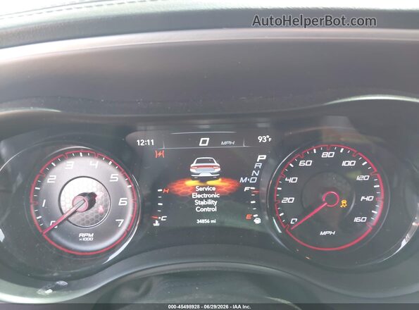 2C3CDXCT8NH261822 2022 DODGE CHARGER Maroon Vista de los asientos traseros