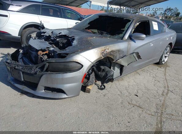 2C3CDXCT9HH524405 2017 DODGE CHARGER Silver Przód lewy