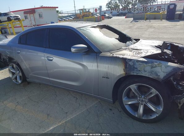 2C3CDXCT9HH524405 2017 DODGE CHARGER Silver Widok wnętrza z tyłu