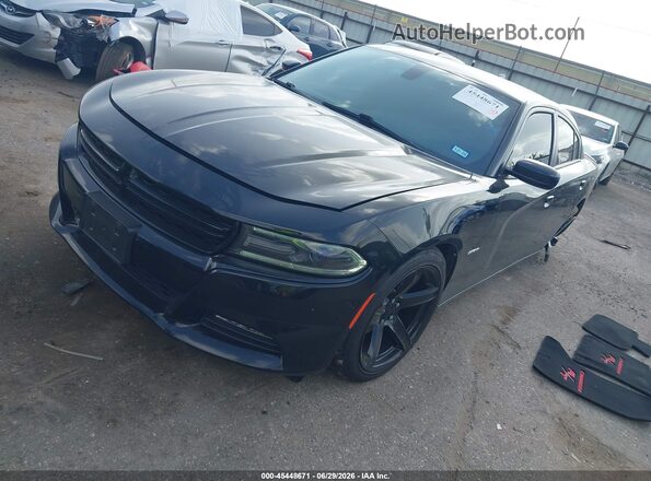 2C3CDXCT9HH528275 2017 DODGE CHARGER Black Przód lewy