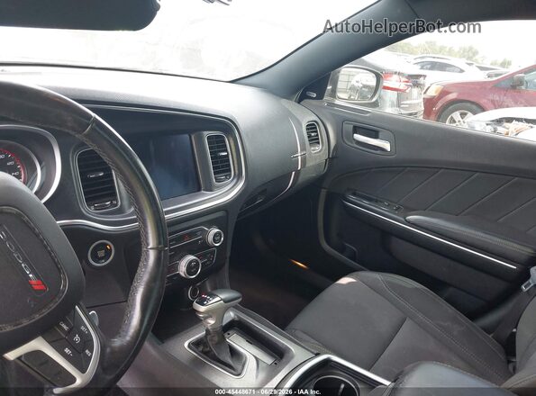 2C3CDXCT9HH528275 2017 DODGE CHARGER Black Widok wnętrza z przodu