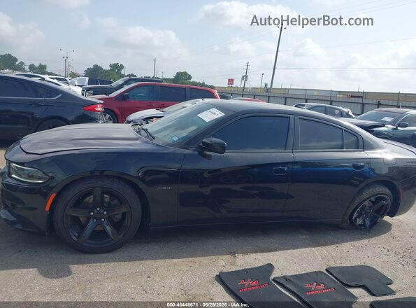 2C3CDXCT9HH528275 2017 DODGE CHARGER Black Widok wnętrza z tyłu