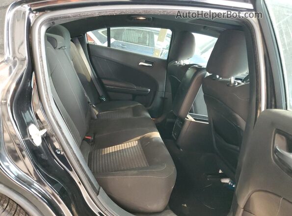 2C3CDXCT9KH607971 2019 DODGE CHARGER Black Vista de los asientos traseros