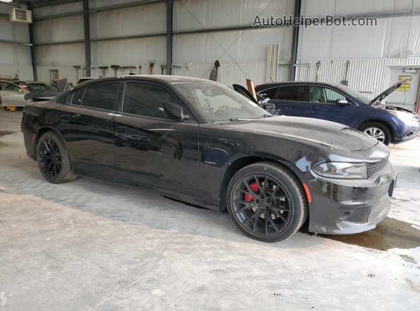 2C3CDXCT9KH607971 2019 DODGE CHARGER Black Delantero derecho