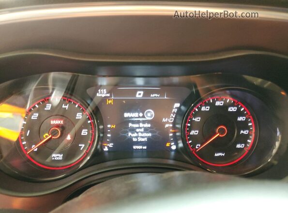 2C3CDXCT9KH607971 2019 DODGE CHARGER Black Vista del cuadro de instrumentos