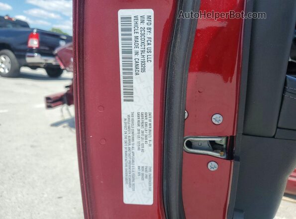 2C3CDXCT9LH193205 2020 DODGE CHARGER Red 