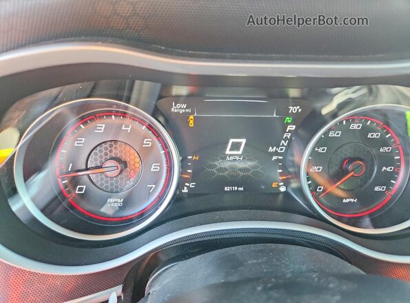 2C3CDXCTXHH520086 2017 DODGE CHARGER Красный Вид щитка приборов