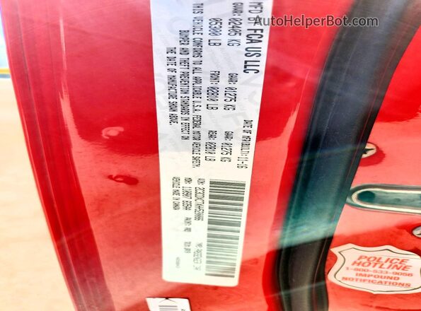 2C3CDXCTXHH520086 2017 DODGE CHARGER Красный Вид подкапотного пространства