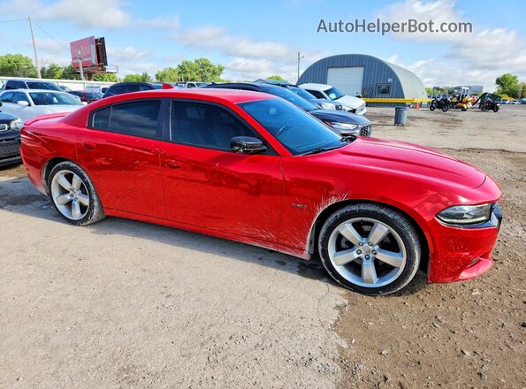 2C3CDXCTXHH520086 2017 DODGE CHARGER Красный Передняя правая четверть