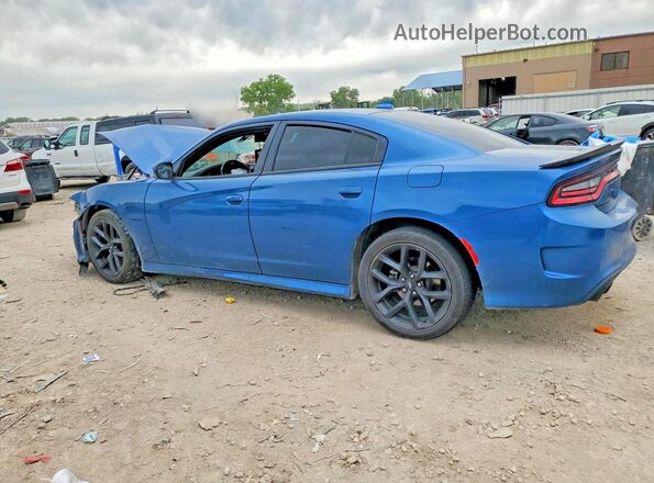 2C3CDXCTXMH612843 2021 DODGE CHARGER Blue Задня ліва чверть