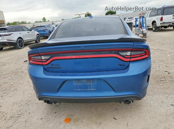 2C3CDXCTXMH612843 2021 DODGE CHARGER Blue Вид ззаду