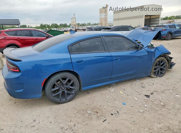 2C3CDXCTXMH612843 2021 DODGE CHARGER Blue Задня права чверть