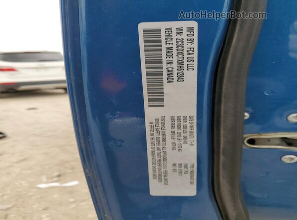 2C3CDXCTXMH612843 2021 DODGE CHARGER Blue Вид підкапотного простору