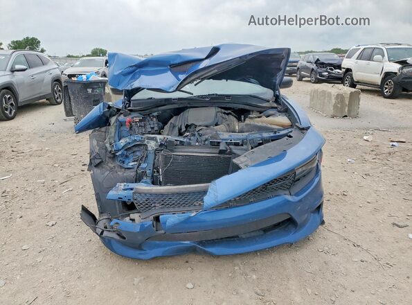 2C3CDXCTXMH612843 2021 DODGE CHARGER Blue Вид спереду