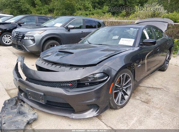 2C3CDXCTXPH568427 2023 DODGE CHARGER Gray Առջևի ձախ երեք քառորդ տեսարան
