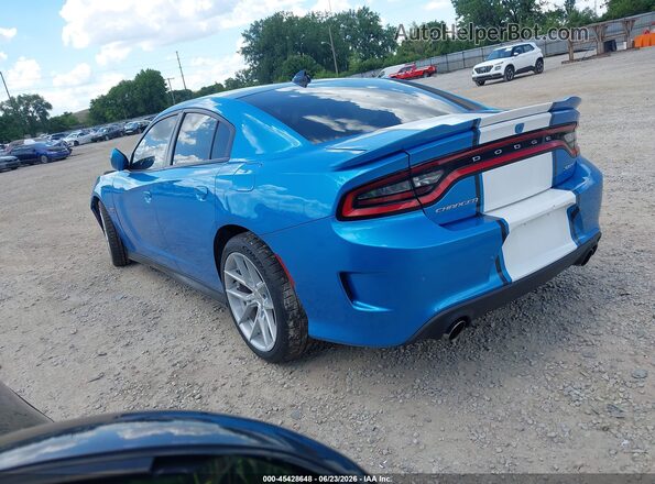 2C3CDXEJ1JH290990 2018 DODGE CHARGER Синий Задняя левая четверть