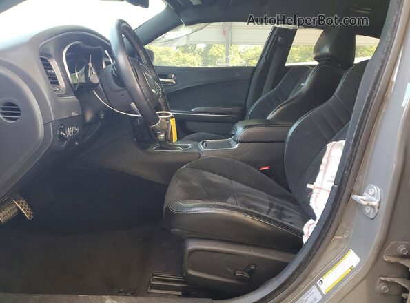 2C3CDXEJ4HH510844 2017 DODGE CHARGER Gray Widok wnętrza z przodu