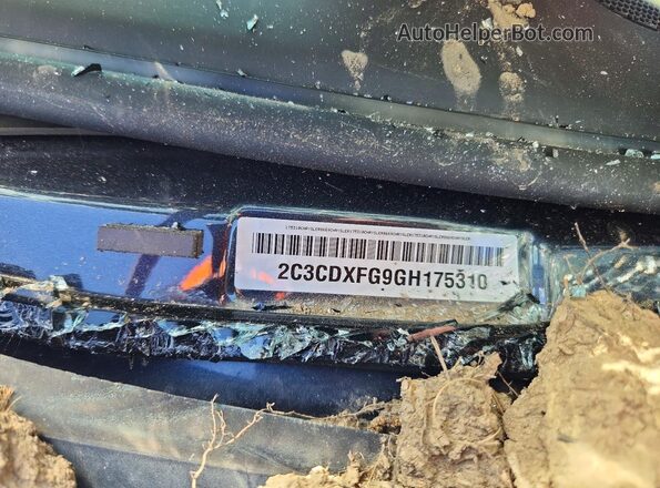 2C3CDXFG9GH175310 2016 DODGE CHARGER Черный Вид подкапотного пространства