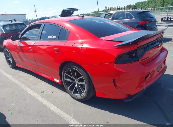 2C3CDXGJ0HH620593 2017 DODGE CHARGER Orange Trasero izquierdo