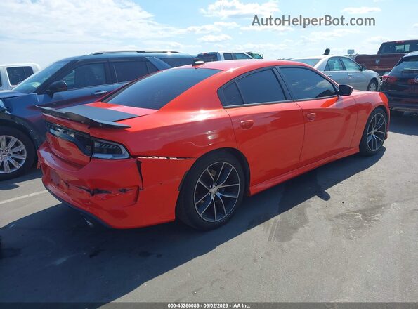 2C3CDXGJ0HH620593 2017 DODGE CHARGER Orange Trasero derecho