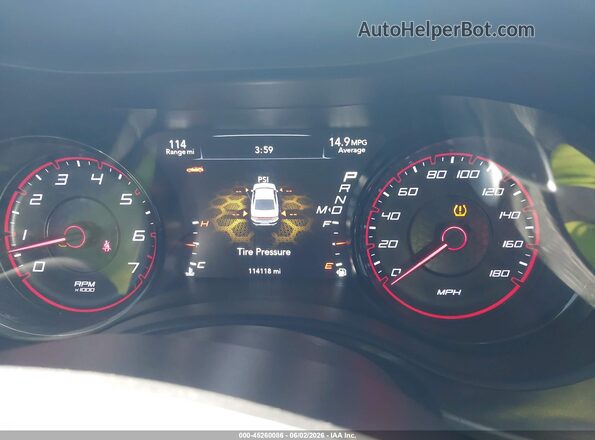 2C3CDXGJ0HH620593 2017 DODGE CHARGER Orange Vista de los asientos traseros