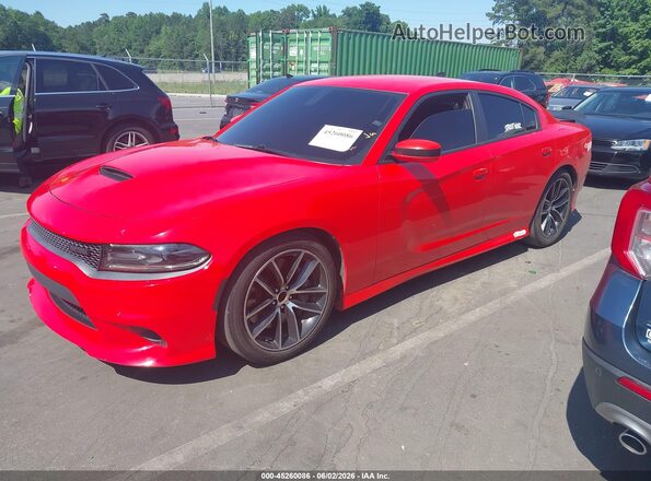 2C3CDXGJ0HH620593 2017 DODGE CHARGER Orange Vista tres cuartos delantera izquierda