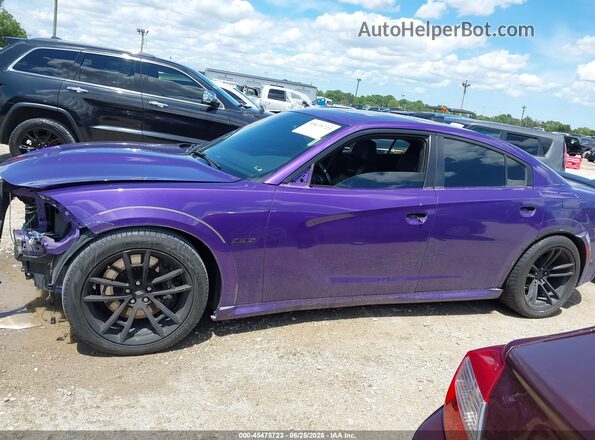 2C3CDXGJ0JH290735 2018 DODGE CHARGER Purple Սալոնի 360 աստիճան տեսք