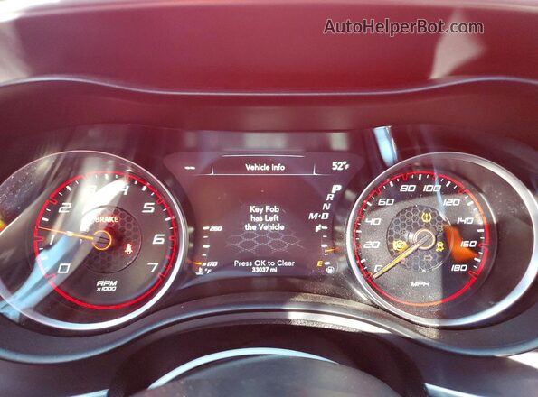 2C3CDXGJ0NH267784 2022 DODGE CHARGER Red Instrument cluster view
