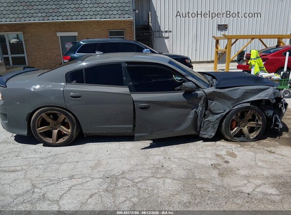 2C3CDXGJ1HH652663 2017 DODGE CHARGER Silver Rear interior view