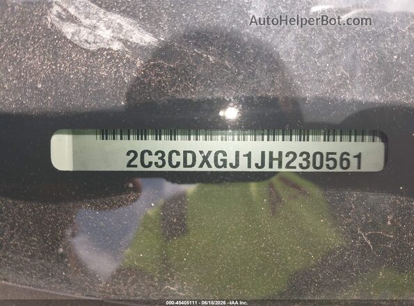 2C3CDXGJ1JH230561 2018 DODGE CHARGER White Շարժիչի բաժամունքի տեսք