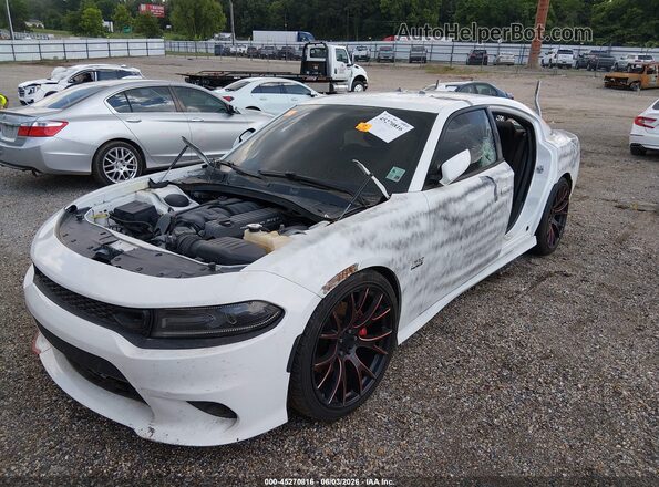 2C3CDXGJ1KH520090 2019 DODGE CHARGER White წინა მარცხენა ხედი სამი მეოთხედიდან