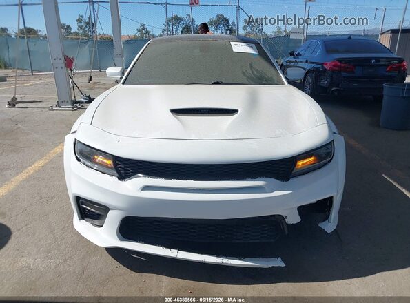 2C3CDXGJ1KH558435 2019 DODGE CHARGER White Widok zestawu wskaźników