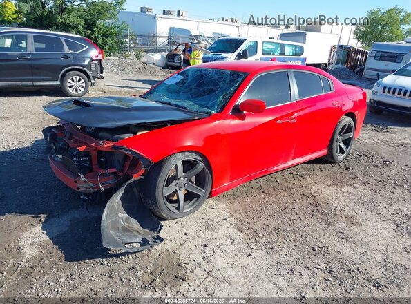 2C3CDXGJ1KH742421 2019 DODGE CHARGER Orange Vista tres cuartos delantera izquierda