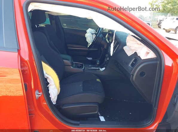 2C3CDXGJ1KH742421 2019 DODGE CHARGER Orange Vista interior delantera