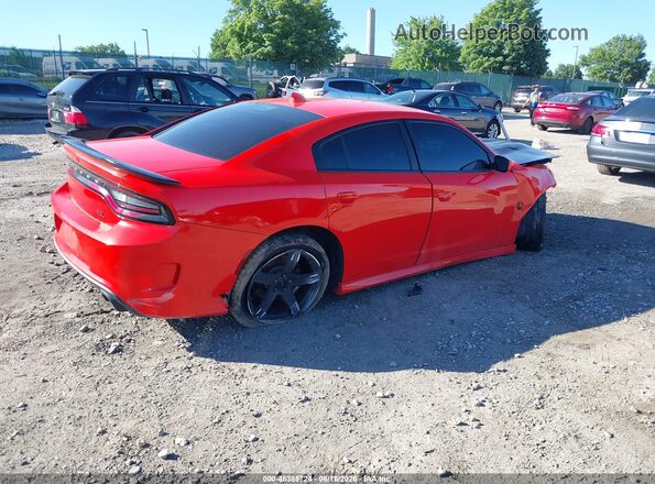 2C3CDXGJ1KH742421 2019 DODGE CHARGER Orange Trasero derecho